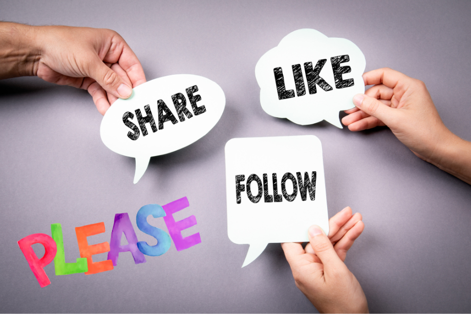 SNSでのフォロー